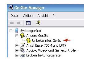 Unbekanntes Gerät