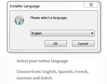 License Agreement Select Language