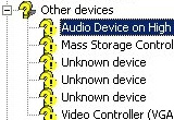 Device Manager Yellow Exclamation Mark