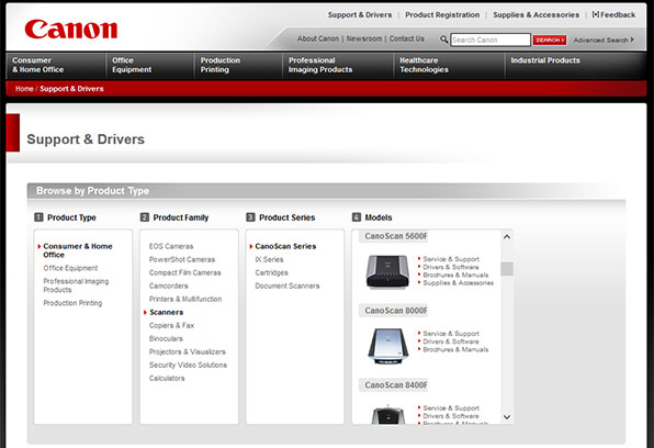 canon driver software free download