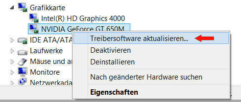 Windows 7 Treibersoftware aktualisieren