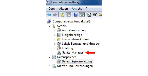 Windows7 Gerätemanager
