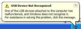 USB Device Not Recognized