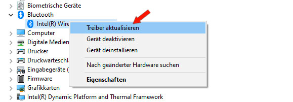 Bluetooth Treiber Update